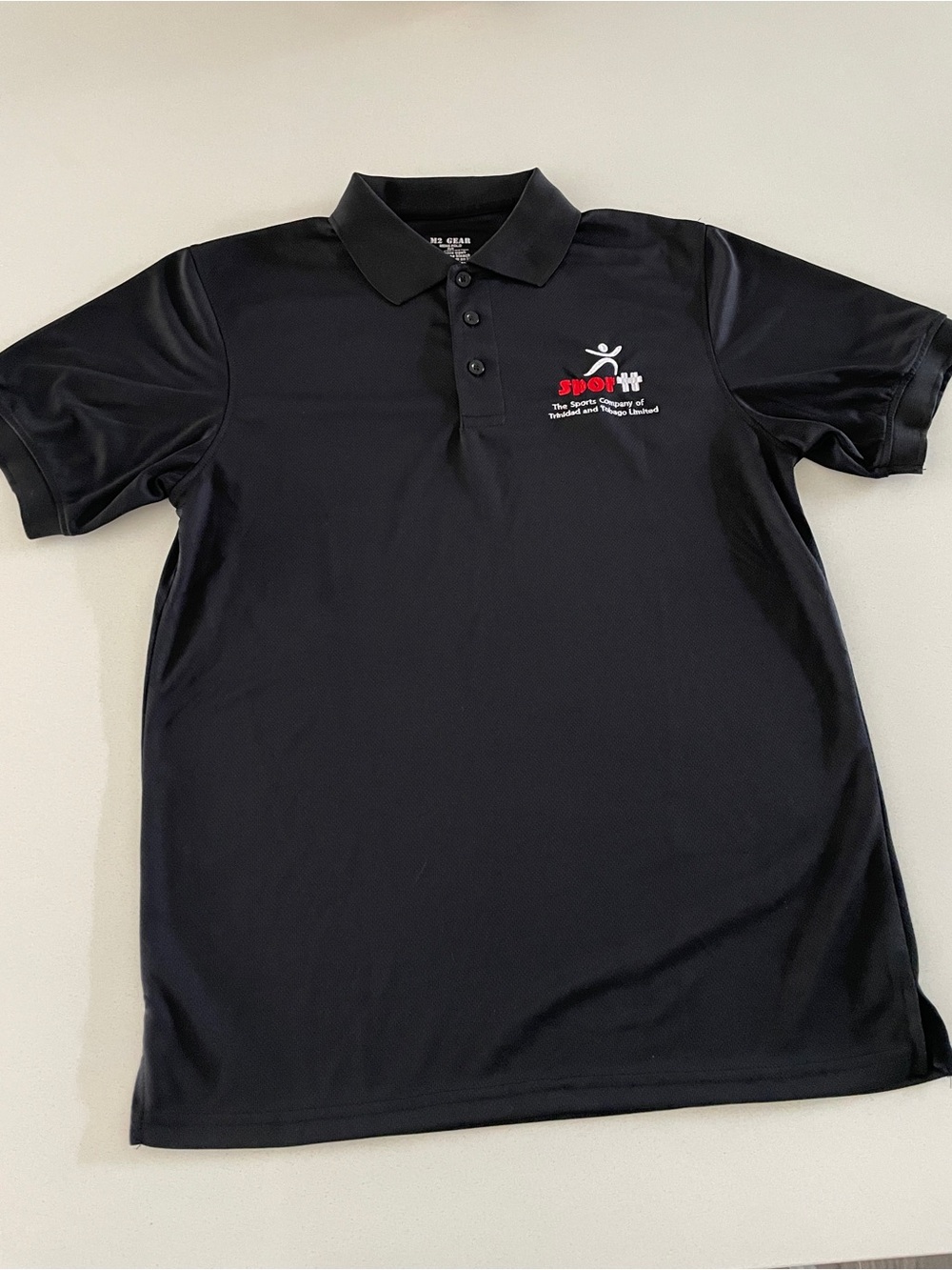 NWOT Trinidad sport Black Polo men t Shirt